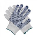 Перчатки трикотажные с ПВХ точкой DOLONI 520 (Украина)