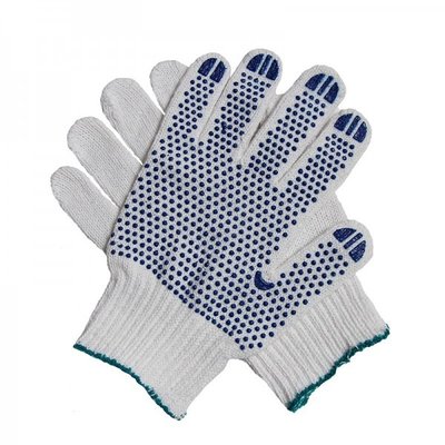 Перчатки трикотажные с ПВХ точкой DOLONI 520 (Украина)